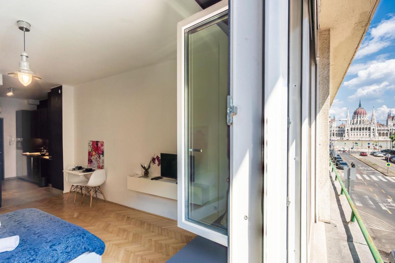 Bright Studio With Parliament View, Free Parking Budapeşte Dış mekan fotoğraf